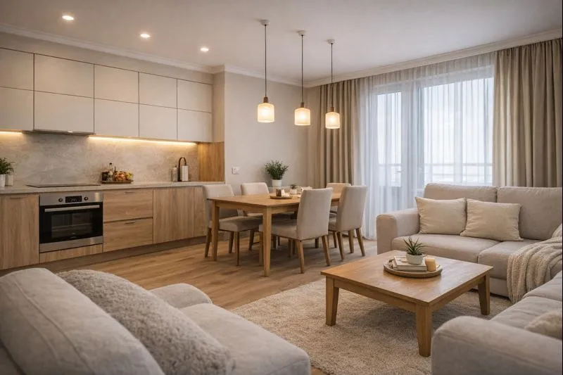 Современный интерьер квартиры после ремонта