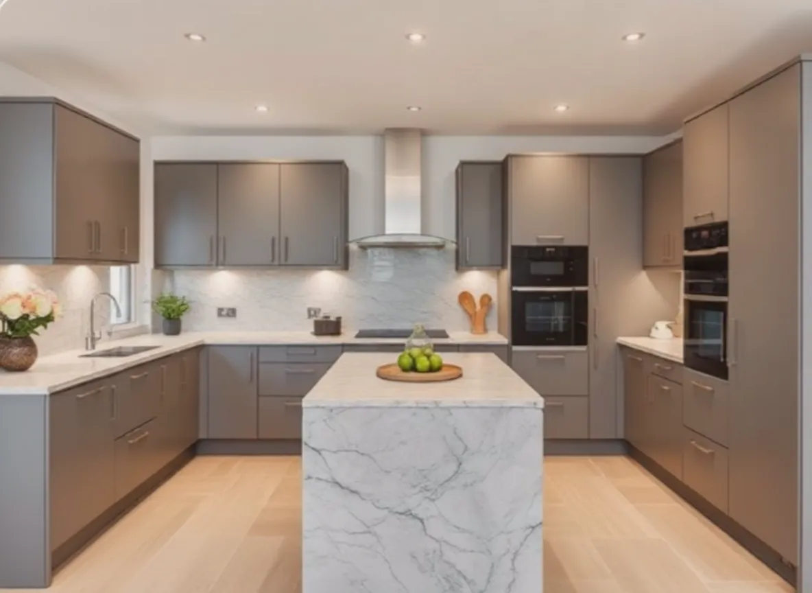 Кухня в частном доме после ремонта — готовый интерьер