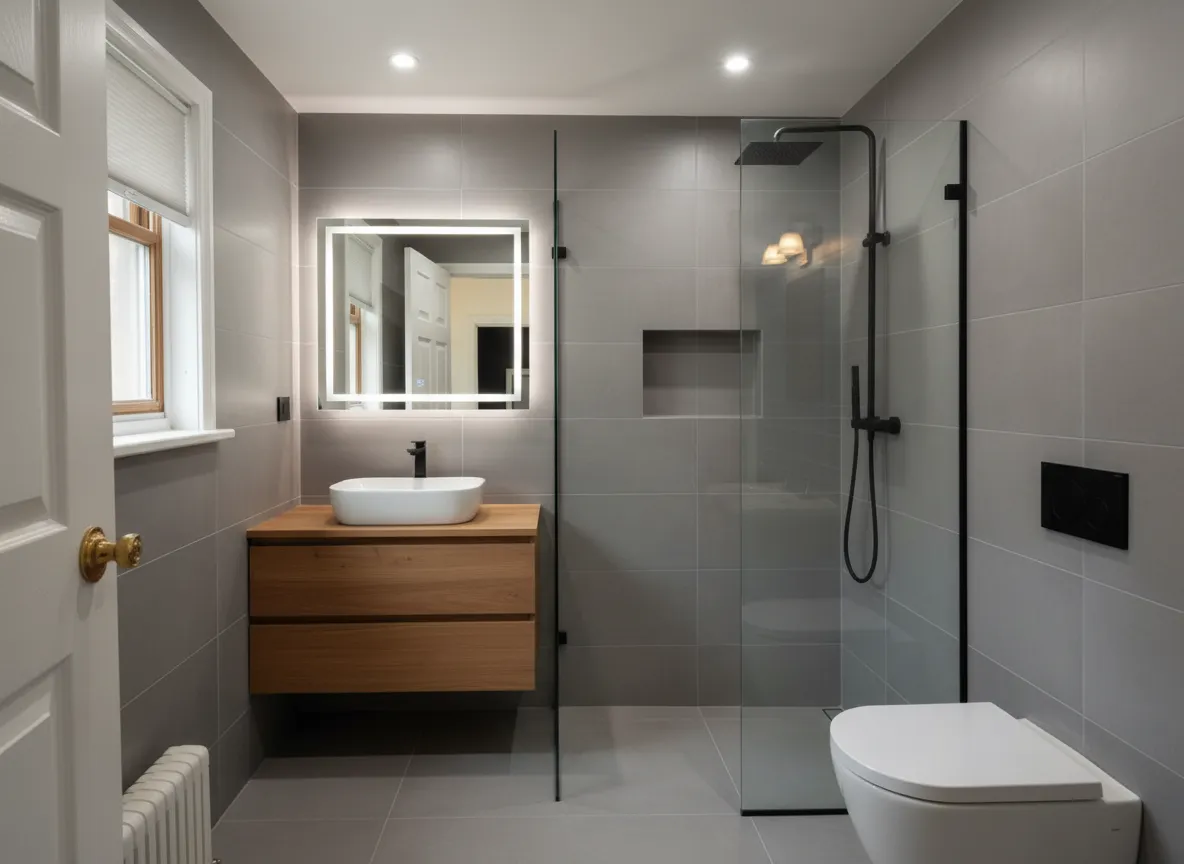 Санузел после ремонта под ключ — современная ванная комната