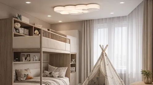 Детская комната — ремонт квартиры Nexor, ЖК Южная Битца Детская комната после ремонта в квартире 79,9 м², ЖК Южная Битца, Москва — Nexor