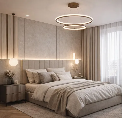 Спальня после ремонта в квартире 79,9 м² в ЖК Южная Битца, Москва — проект Nexor